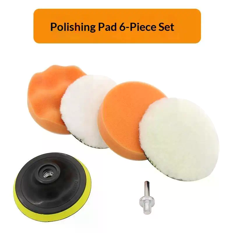 Polish Pad Set Buffer - 6개입 폼 패드 버퍼 키트 광택기