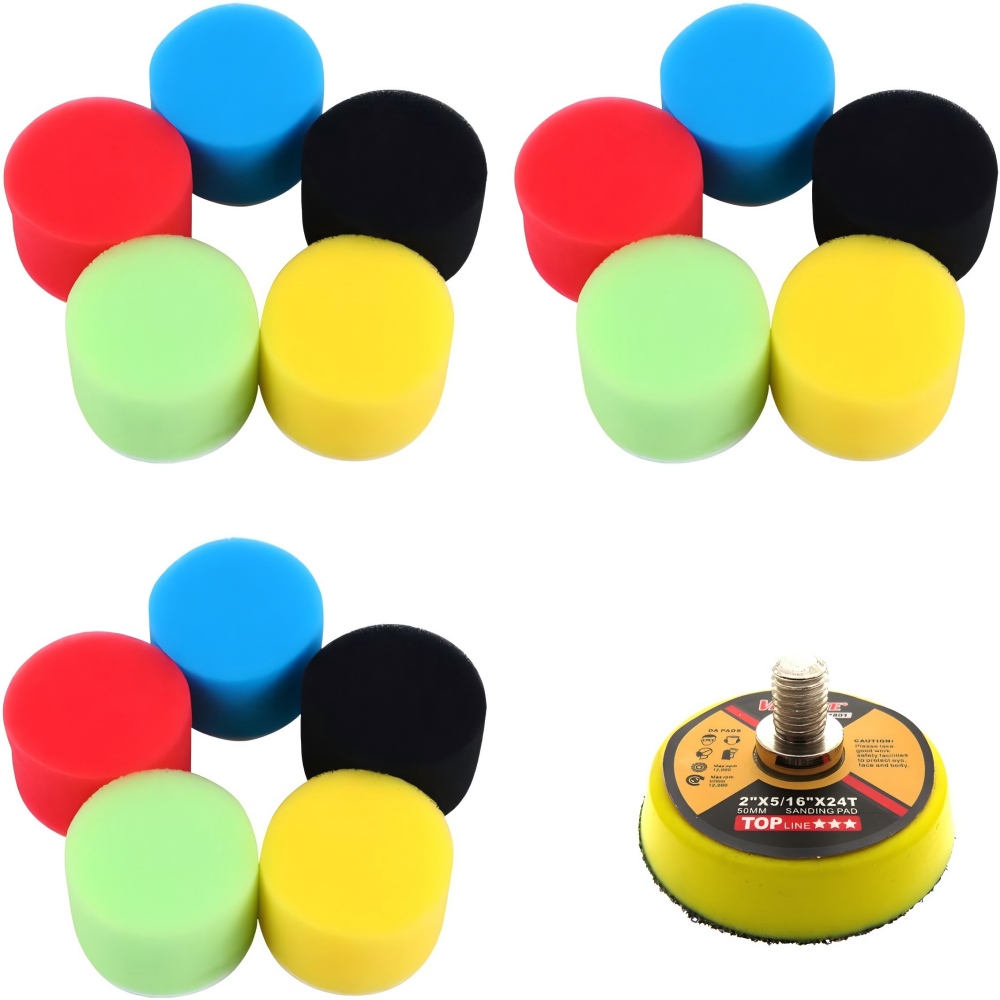 Polish Pad Set Buffer - 2인치 50MM 자동차 광택 디스크 키트