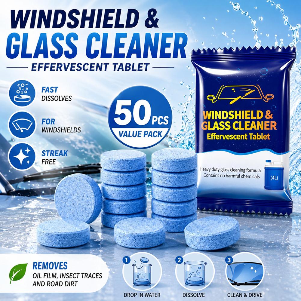 자동차 앞 유리 세척 발포정 강력한 유막 제거제 얼룩  - Glass Cleaner Streak 리뷰 및 가격