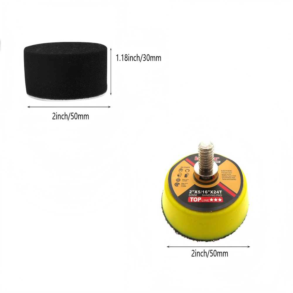 2인치 50MM 자동차 광택 디스크 키트 16개 어댑터 - Polish Pad Set Buffer 리뷰 및 가격