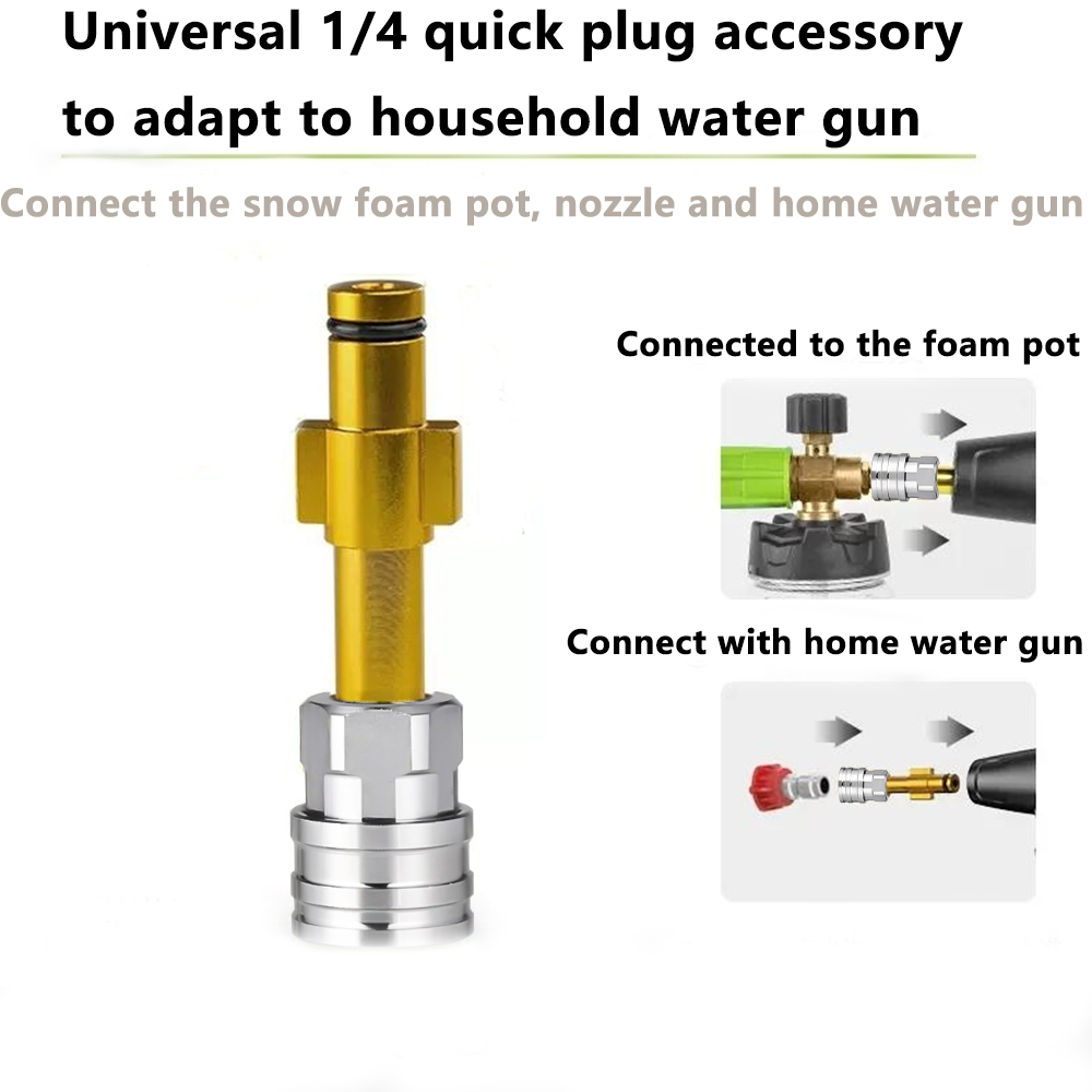 고압 세척기 퀵 커넥터 1/4 스테인리스 스틸 어댑터  - Pressure Washer Foam Gun 리뷰 및 가격